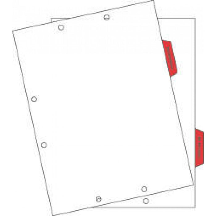 Durable Red Mylar 8 1/2" X 11" 300/Box