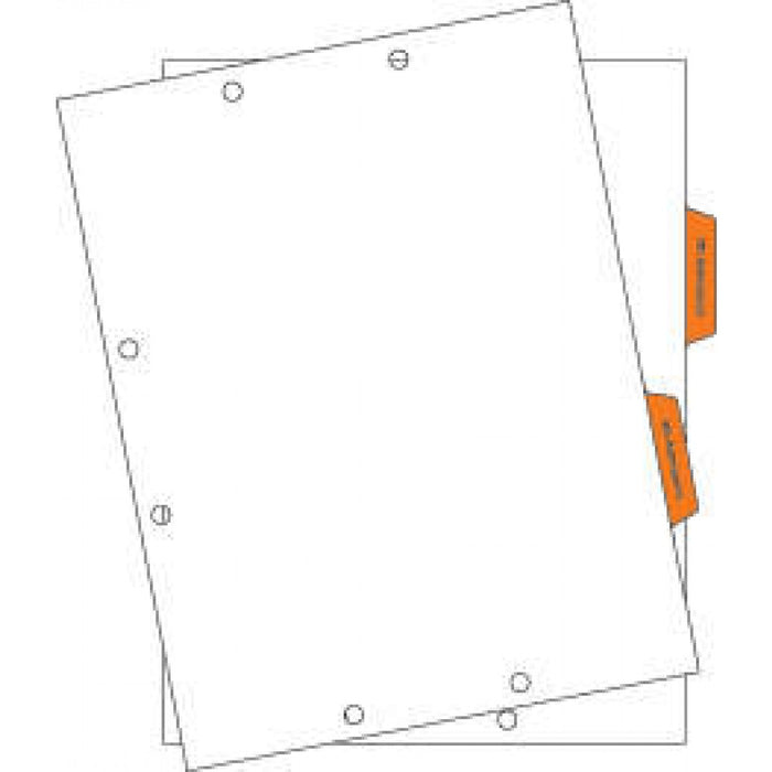 Durable Orange Mylar 8 1/2" X 11" 300/Box