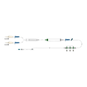 Codan Blood Administration Sets - Blood Administration Set with 2 Nonvented Spikes, 3-Gang High-Flow Stopcocks, Y-Site and 200 Micron Filter - 45.7755