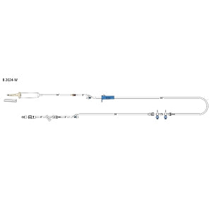 Codan Infection Prevention IV Administration Set - SET, IV, ANESTHESIA, 2GANG , W / STOPCCK - B2024-W