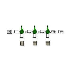 Codan US Corp High-Flow 4-Way Stopcocks - Walrus Stopcock with Manifold - W20060