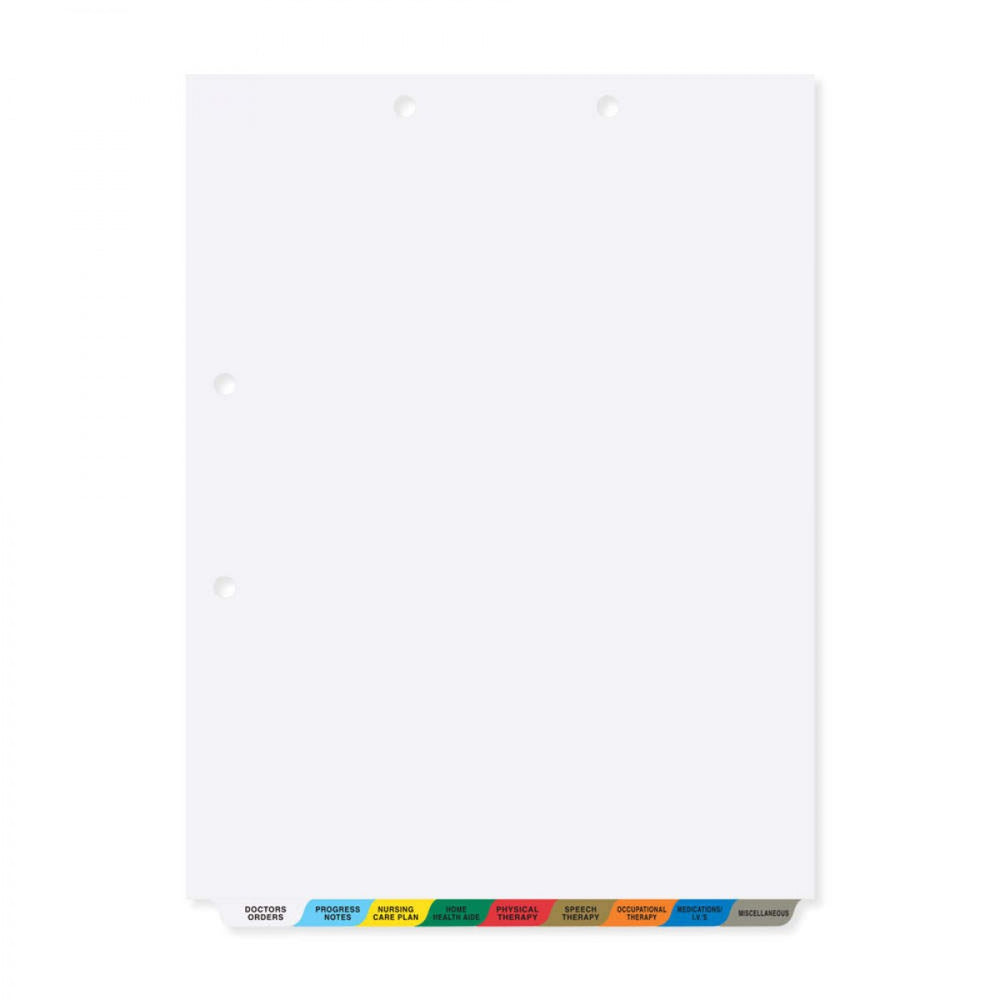 Assorted Colors, Poly 8 1/2" X 11" 1/Set