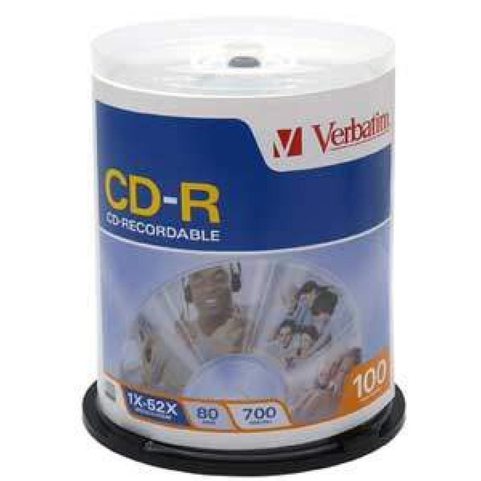 Verbatim Cd-R 80 Min 52X General Use Color: Silver Storage Capacity: 700Mb 100 / Pack