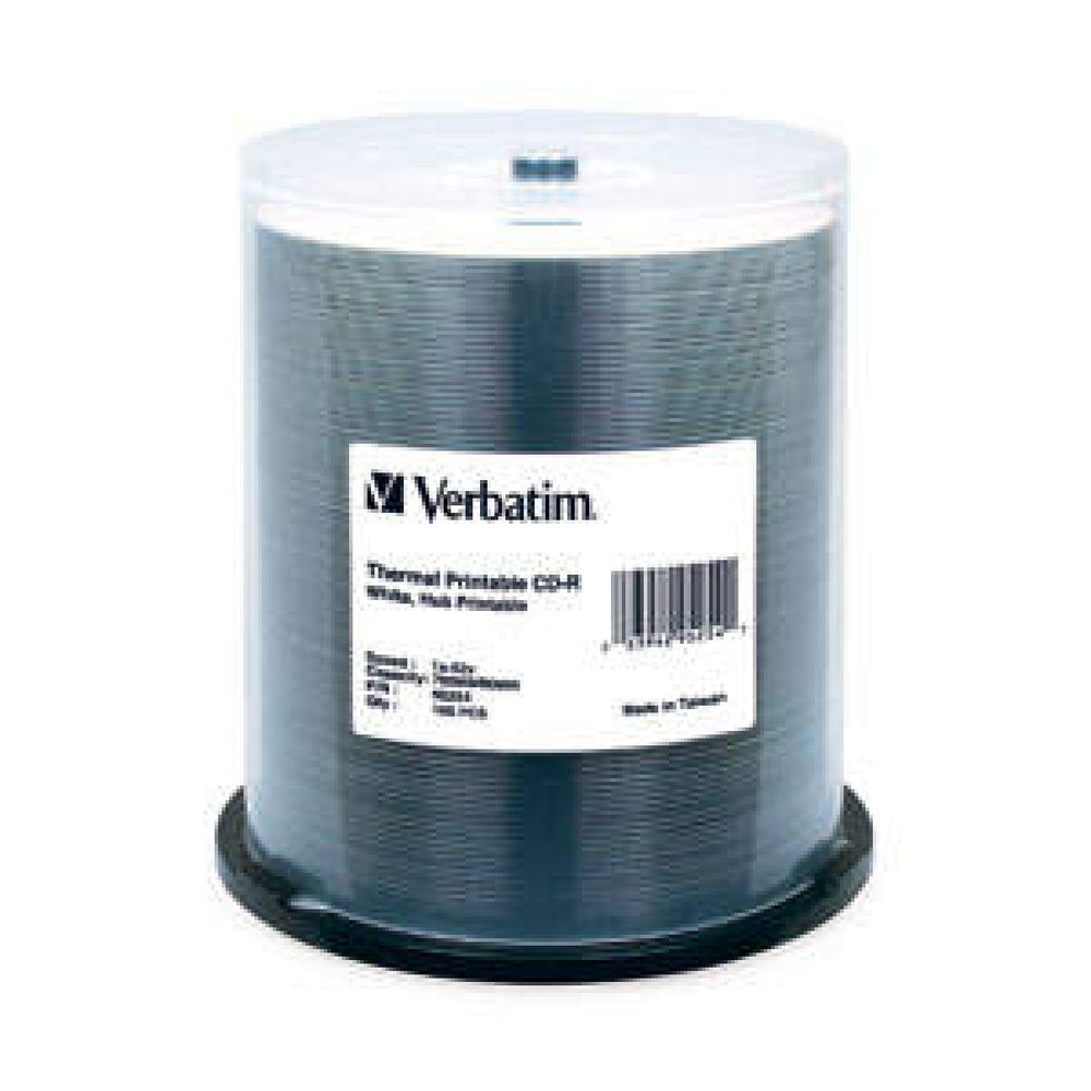 Verbatim Cd-R 80 Min 52X Thermal Hub Color: White Storage Capacity: 700Mb 100 / Pack