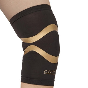 COPPER FIT LARGE BLACK INFUSED KNEE SLEEVE UNISEX COMPRESSION NEW