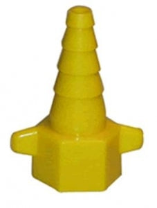 Vyaire Christmas Tree Adapters - Christmas Tree Air Adapter, Yellow - SH75-Y50