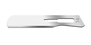 Cincinnati Swann-Morton Carbon Steel Scalpel Blades - Swann-Morton Scalpel Blade, Carbon Steel, Sterile, #14 - 00SM14