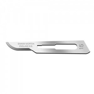 Cincinnati Surgical Swann Morton Surgical Blade - Swann Morton Blade, #15, Stainless Steel, Sterile - 01SM15