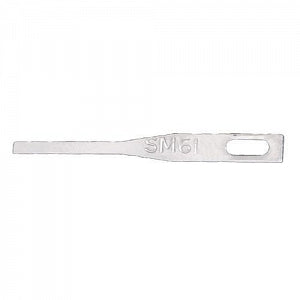 Cincinnati Surgical Bone Grafting Microsurgical Blades - Miniature Swann Morton Stainless Steel Blade, #61, Sterile - 01SM61