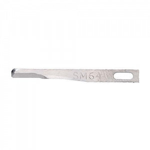 Cincinnati Surgical Bone Grafting Microsurgical Blades - Miniature Swann Morton Stainless Steel Blade, #64, Sterile - 01SM64