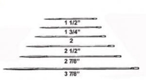 Cincinnati Surgical Keith's Straight Abdominal Needles - Keith's Straight Abdominal Suture Needle, Sterile, Size 2 - 09827-S2