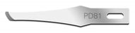 Cincinnati Surgical Swann-Morton Podiatry Blade - BLADE, MINI, SWANN MORTN, #81, STAINLSS, ST - PD81