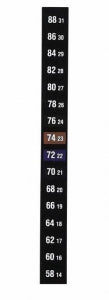 Cole Parmer 16-Point Vertical Temperature Labels - Temperature Label, Vertical, 16 Point - EW-09037-20