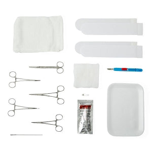 Centurion Circumcision Trays - Circumcision Tray with Scalpel, Safety Pins, Circumcision Straps, PVP, Gauze, Towels and Instruments, without CirClamp - CIT3145