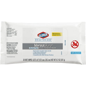 Clorox VersaSure Cleaner Disinfectant Wipes - Clorox VersaSure Disinfectant Wipes, Flatpack, 30 Wipes - 124724