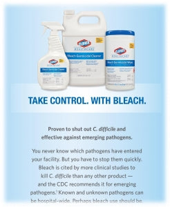 Clorox Bleach Germicidal Wipes - Clorox Bleach Wipes, 150 Wipes, 6" x 5" - 30577