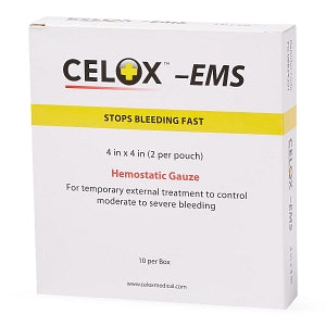 Medtrade Products Ltd Celox EMS Hemostats - Celox EMS Hemostats 4" x 4", 2/Pouch - FG08834291