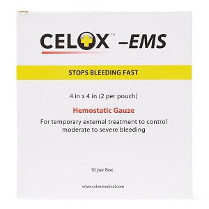 Medtrade Products Ltd Celox EMS Hemostats - Celox EMS Hemostats 4" x 4", 2/Pouch - FG08834291