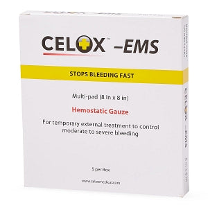 Medtrade Products Ltd Celox EMS Hemostats - Celox EMS Hemostats 8" x 8", 1/Pouch - FG08834281