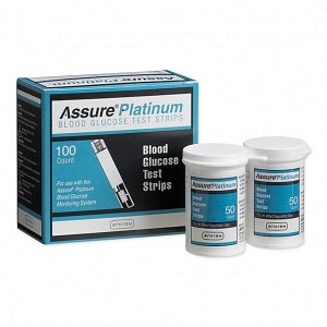 Arkray Assure Platinum Blood Glucose System - Assure Platinum Blood Glucose Test Strips, 100/Bx - 500100