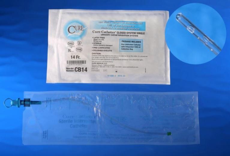 Cure Medical Closed System Catheter Kits - Closed System Catheter Kit, 16 Fr - CS16