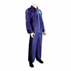 Cellucap Spunbound Polypropylene Coveralls - Coveralls, Navy Blue, Size 3XL - 55802NXXX