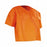 Cellucap Manufacturing Safety Alert Orange Scrub Shirt - Polypropylene Scrub Shirt without Pockets, Orange, Size L - 650L