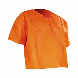 Cellucap Manufacturing Safety Alert Orange Scrub Shirt - Polypropylene Scrub Shirt without Pockets, Orange, Size XL - 650X