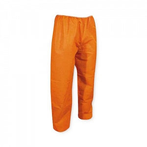 Cellucap Polypropylene Safety Alert Orange Scrub Pants - Polypropylene Scrub Pants with No Pockets, Orange, Size L - 750L