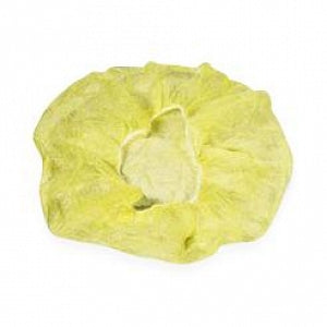 Cellucap Manufacturing Bouffant Caps - Elastic Bouffant Cap, Yellow, 24" - BIX400HSYL