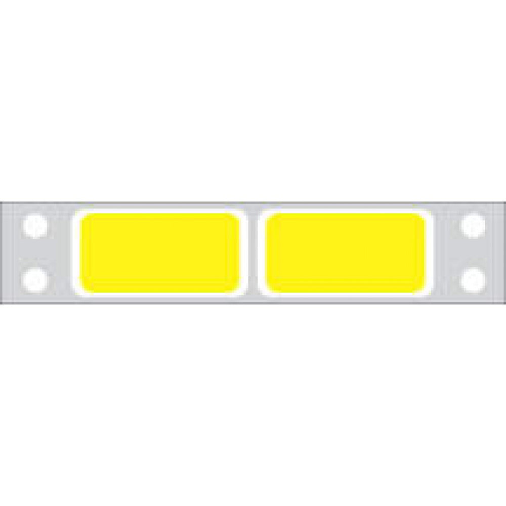 Label Dot Matrix Piggyback Paper Permanent 2 1 1/2" X 3/4" Yellow 10000 Per Case