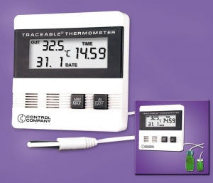 Control Company Traceable Thermometer - Thermometer, Memory, Time / Date, Minimum / Maximum - 4305