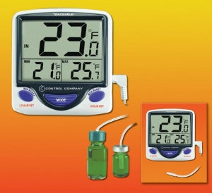Control Company 4548 Traceable® Jumbo Refrigerator/Freezer Thermometer with  Bottle Probe - CON4548
