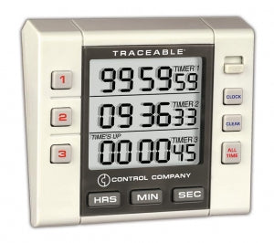 Control Company Traceable Three-Channel Alarm Timer - Traceable 3-Channel Alarm Timer - 5000CC