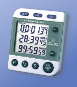 Control Company Traceable Three-Line Alarm Timer - TIMER, TRACEABLE, THREE-LINE ALARM - 5008