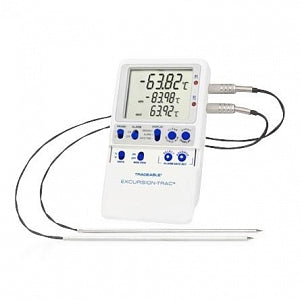 Control Excursion-Trac USB Datalogging Refrig / Frez Thermomers - Excursion-Trac Thermometer, -80 Temperature, with 2 Probes - 6427