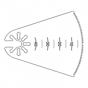 Conmed Sternum Saw Blades - BLADE, SAW, 40X54.5MM, HALL - 5071-229