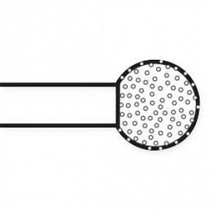 Conmed Round Diamond Burs - Round Surgical Diamond Bur, Straight Shaft Komet - 509326600