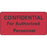 Label Paper Permanent Confidential For 2" X 1" Red 500 Per Roll