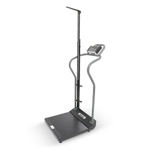 Health O Meter Digital Handrail Scales with Height Rod - Digital Handrail Scale with Height Rod and 22" x 15.75" Platform, Weight Capacity 1, 000 lb. (454 kg) - 3001KL-AMHR