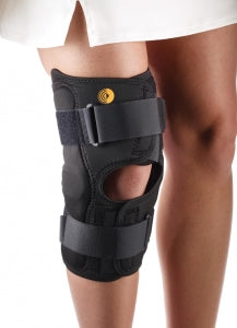 Corflex CoolTex Anterior Closure Knee Wrap w/Hinge - Hinged Knee Wrap with Open Popliteal, 13" Long, Size M - 86-1304-000