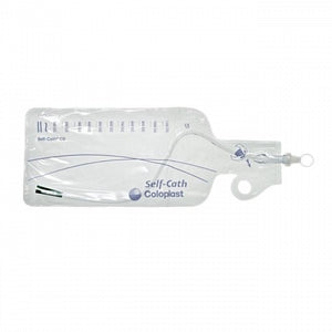 Coloplast Self-Cath Closed Systems - Self-Cath Closed System Intermittent Catheter without Insertion Supplies, Prelubricated, Straight Tip, Sterile, 1100 mL, 16 Fr x 16" - 1116