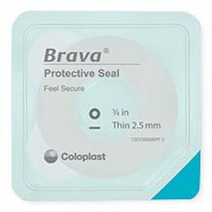 Coloplast Brava Protective Stoma Seals - Brava Protective Stoma Seal, 2.5 mm Thick, 27 mm Dia. - 12037