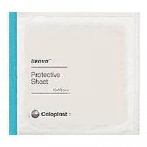 Coloplast Protective Sheet Hydrocolloid Skin Barriers - Brava Skin Barrier Protective Sheet, 10 cm x 10 cm - 3210