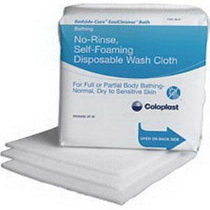 Coloplast Corp EasiCleanse No Rinse Washcloth - EasiCleanse Bath Washcloth, No Rinse, 30 Cloths / Pack - 7055