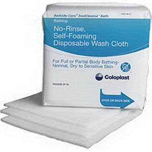 Coloplast Corp EasiCleanse No Rinse Washcloth - EasiCleanse Bath Washcloth, No Rinse, 5 Cloths / Pack - 7056