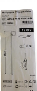 Cook Medical Multipurpose Drainage Catheter Sets - Drainage Catheter Set, 12 Fr, Accepts 0.038" Wire Guide, 25 cm - G09503