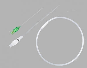 Cook Inc Micropuncture Access Sets - Micropuncture Access Set, Stiffened Cannula, Stainless Steel Wire Guide w SS Tip, 5Frx10cm Outer Catheter, .018"Dx40cm L Wire Guide, 21Gx7cm Needle - G48006