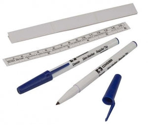 Cardinal Health Devon Surgical Skin Markers - Skin Marker with Ruler, 151-R - 31145892