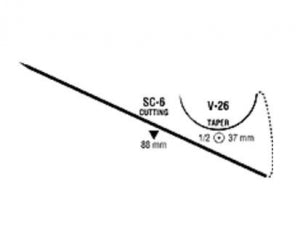 Medtronic Flexon Sutures - Flexon Suture, White, Size 2/0, 24", SC-6 Needle, V-20 Needle - 88862615-53